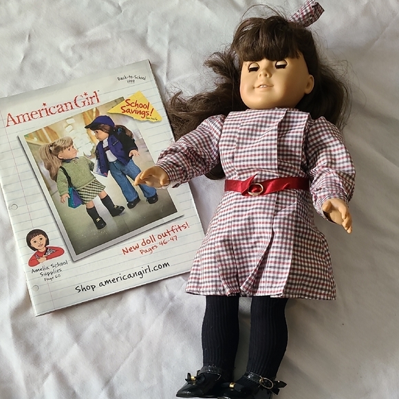 American Girl Other - American Girl Doll with Red and Black Outfit